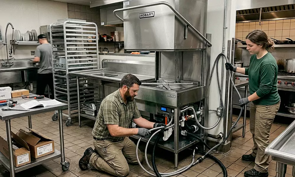 Commercial Dishwasher Installation in Hudson, MA
