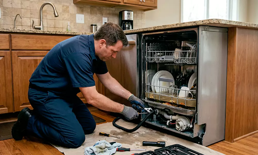 Dishwasher Not Draining Repair in Hudson, MA