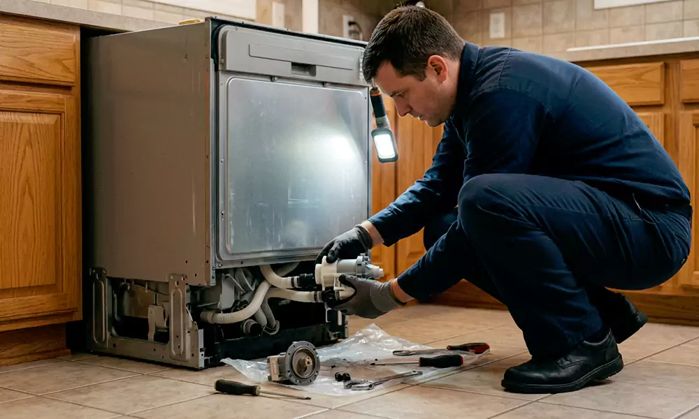 Dishwasher Pump Replacement in Hudson, MA