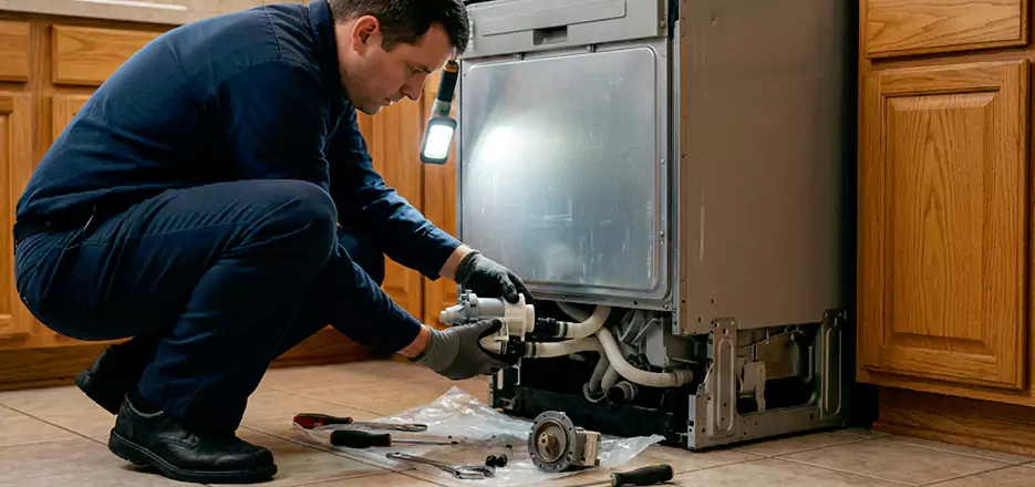 Dishwasher Drain Hose Repair in Hudson