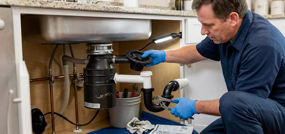 Garbage Disposal Splash Guard and Trap Installation in Hudson