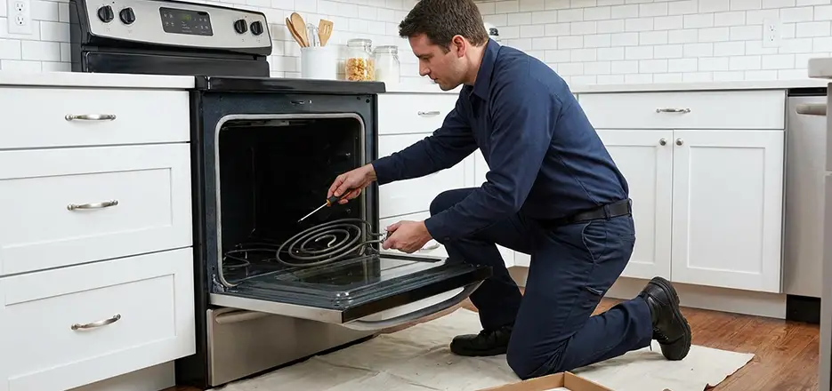 Oven Lower Heating Element Replacement in Hudson